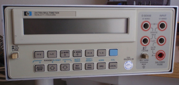 The HP-3478A 5-1/2 digit multimeter
