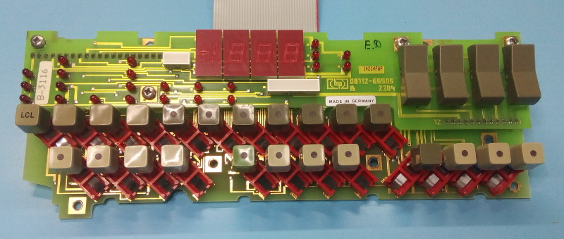 The HP-8112A front panel PCB