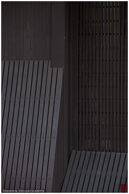 Dark wooden facade