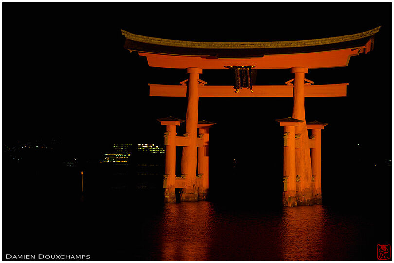 The torii at night