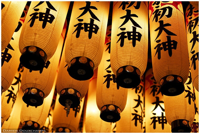 Lanterns in Houzen-ji (法善寺)
