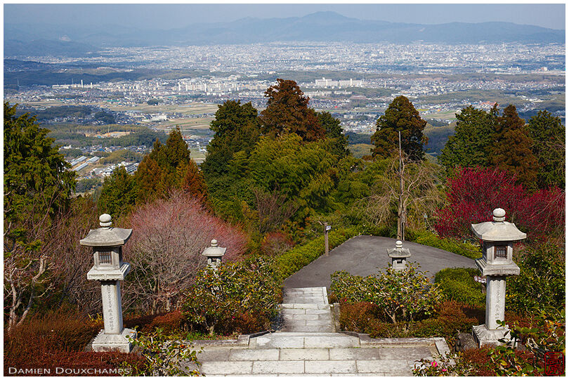 View of Kyoto City from the heights of Yoshimine-dera temple