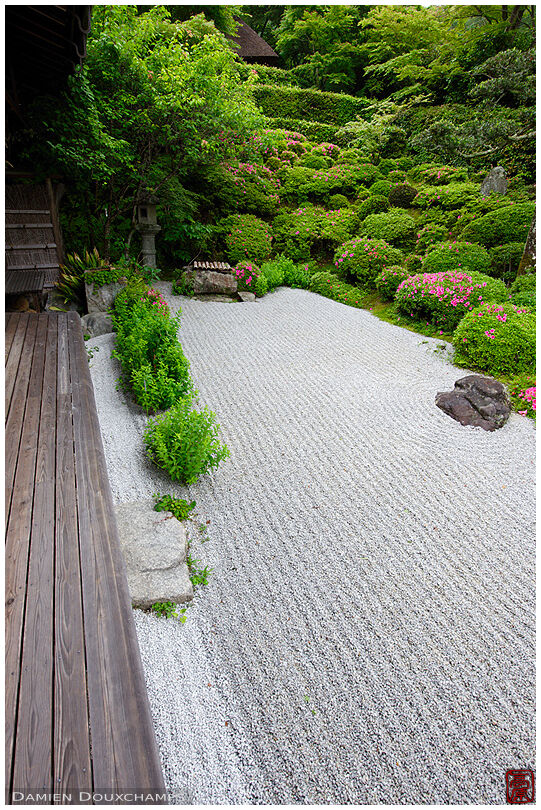 Terrace on rock garden, Konpuku-ji temple