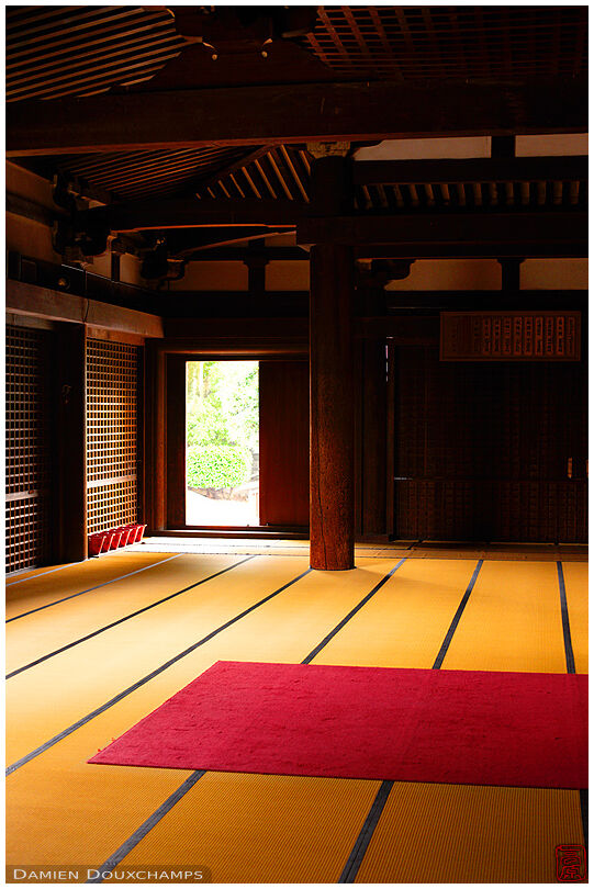 Inside Daihoon-ji temple main hall