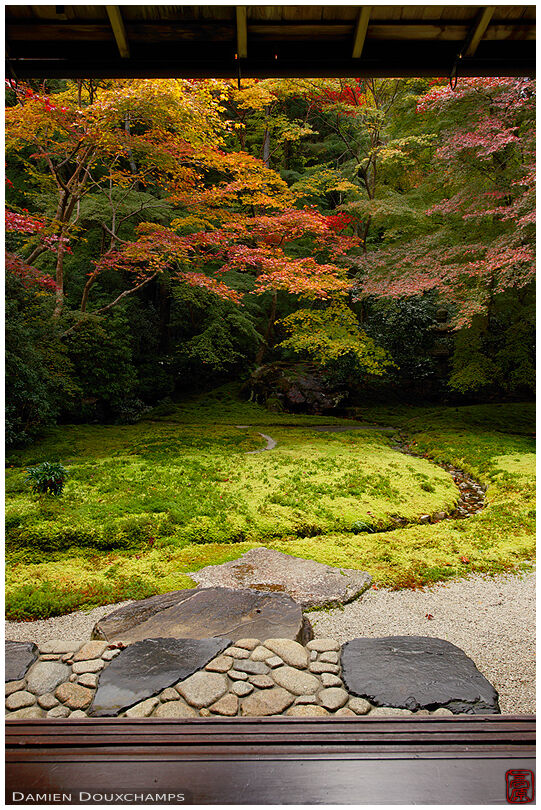 Terrace on zen garden, Ruriko-in temple