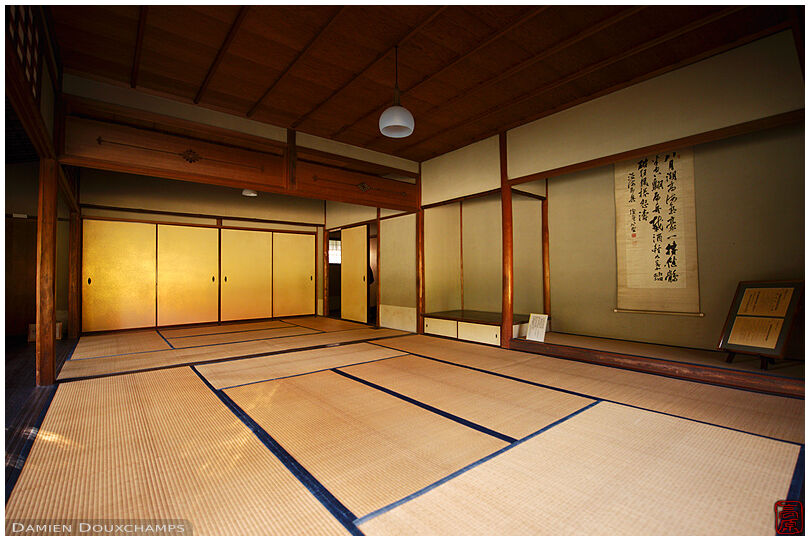 The main guest room of the Seifu-so villa, Kyoto, Japan