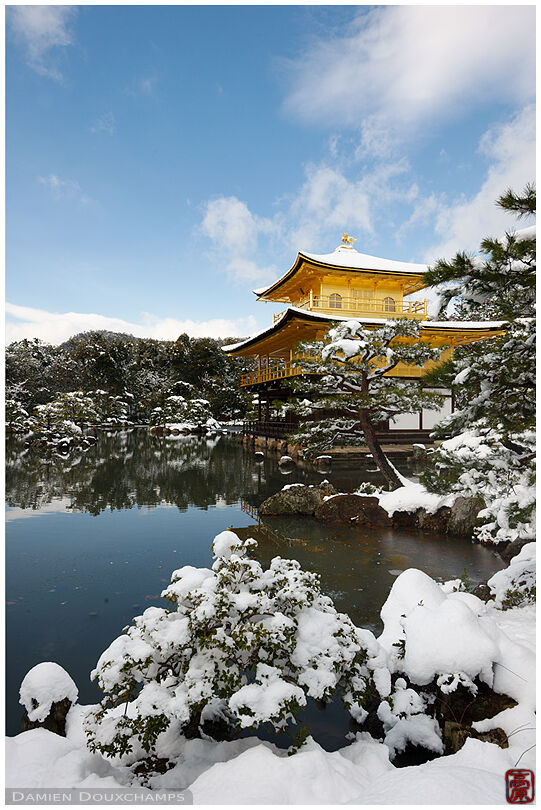 Kinkaku-ji temple in winter, Kyoto, Japan