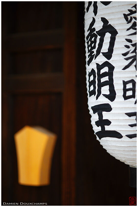 Paper lantern detail, Uho-in temple, Kyoto, Japan