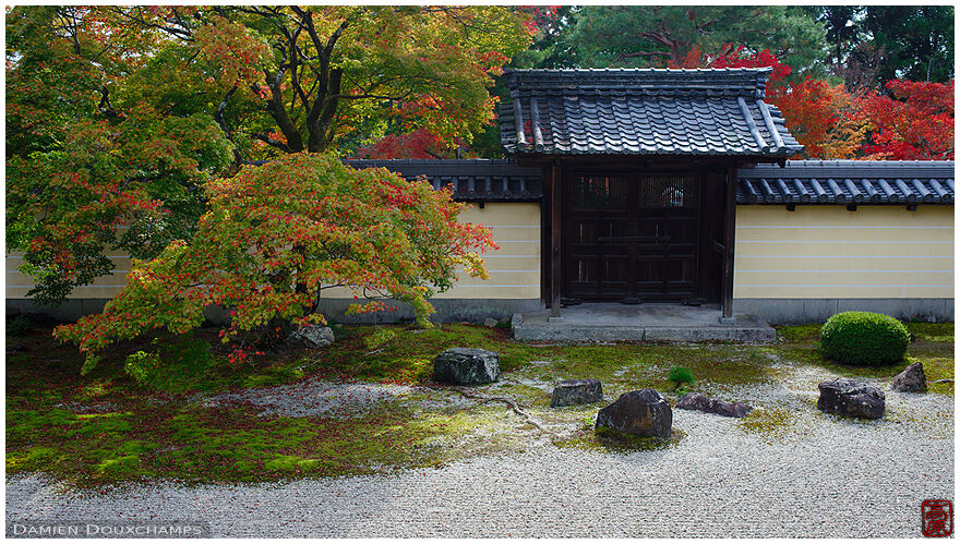 Toji-in temple rock garden, Kyoto, Japan