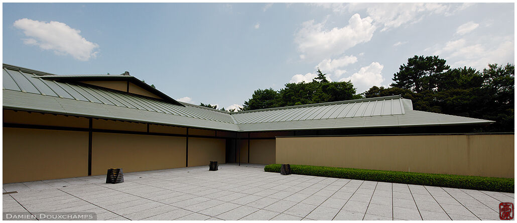 Entrance courtyard of the State Guest House, Kyoto, Japan