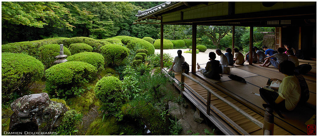 Summer visitors in Shisen-do temple, Kyoto, Japan