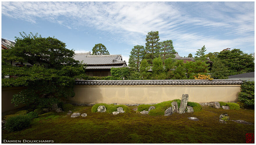 Moss and rock garden, Ryogen-in temple, Kyoto, Japan