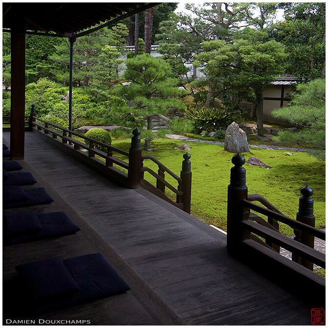 Terrace over zen garden