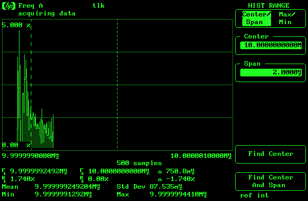 Early GPS clock drifting before lock.