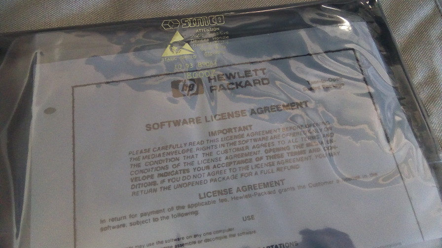 Hewlett-Packard HP-54542A: License agreement attack!