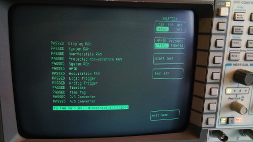 Hewlett-Packard HP-54542A: All-passed first self tests!