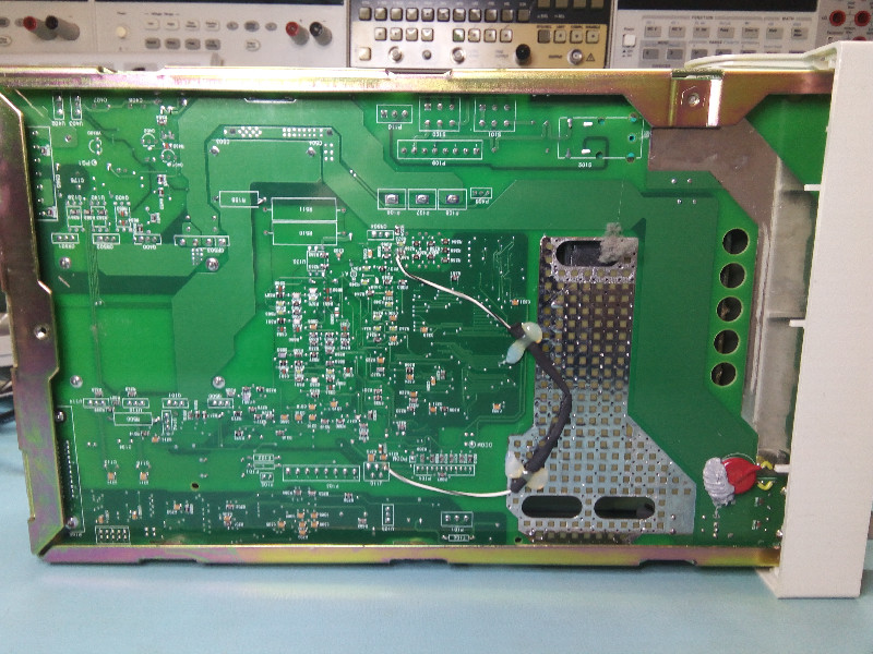 Bottom view of the PCB