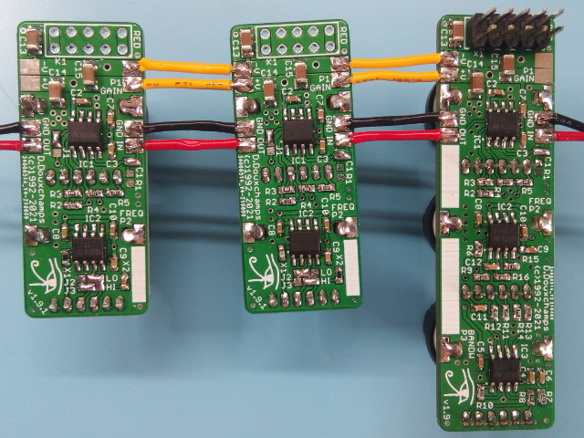 Parametric equalizer with shelf filters, PCB view