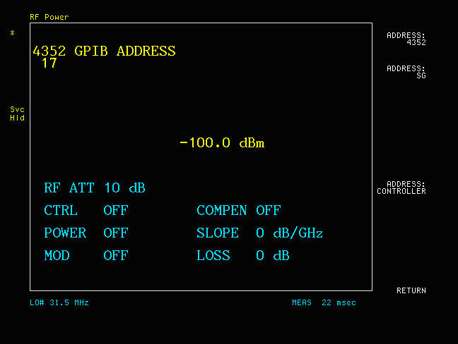 Hewlett-Packard HP-4352B screenshot with Python
