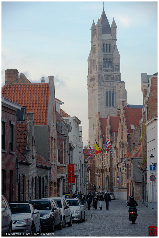 Sint Salvator Cathedral from Oostmeers street