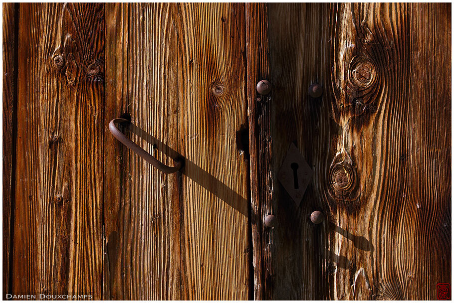 Door of a mazot (detail)