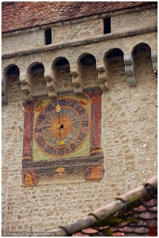 Chillon Castle's clock