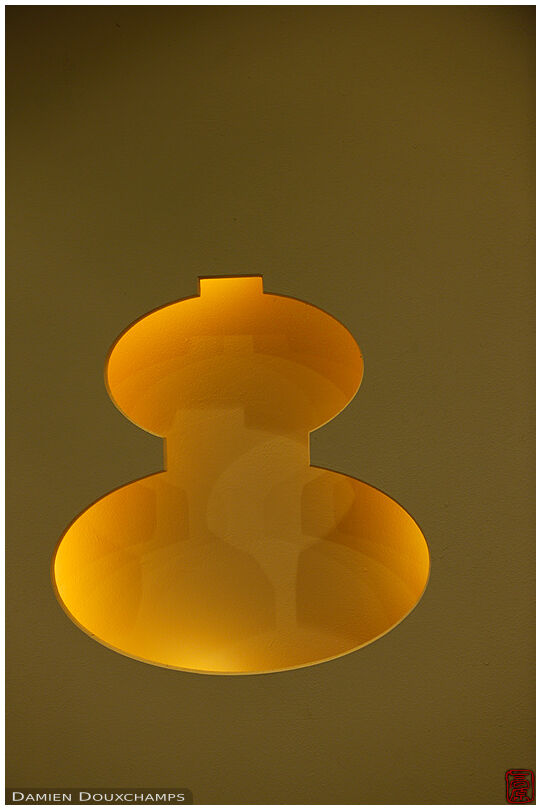 Gourd-shaped lighting in a restaurant