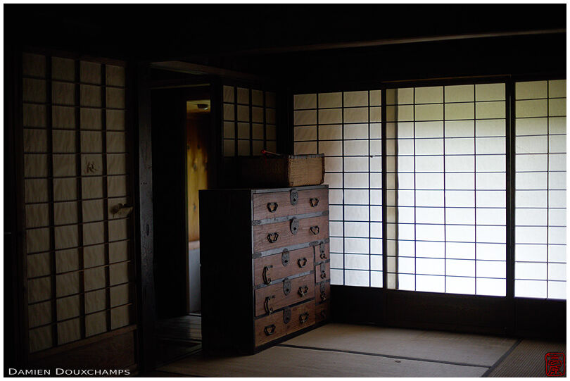 Inside an old Japanese house