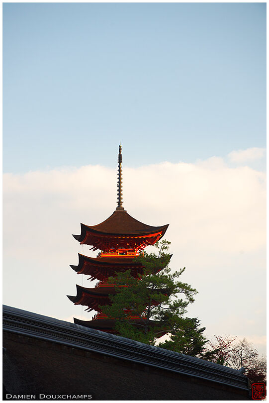 Morning sun on the 5-storey pagoda