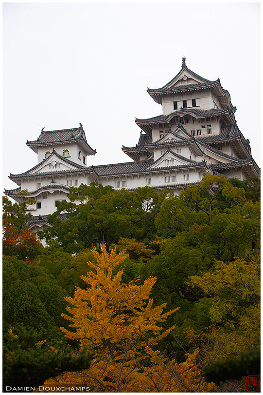 The main tower of Himeji Castle