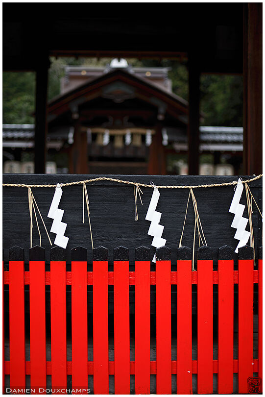 In front of the shrine stage (Takeisao-jinja 建勲神社)
