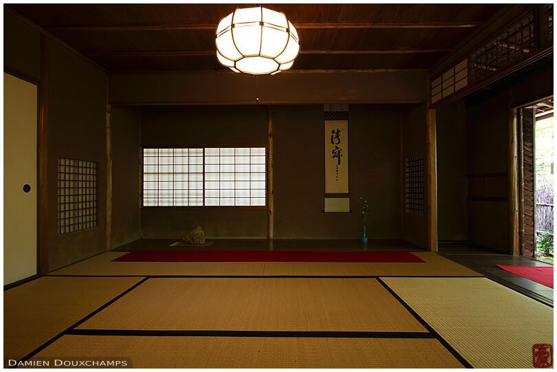 Tea room in Hogon-in temple, Kyoto, Japan