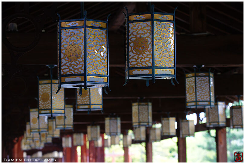 Lanterns over walkway (Manpuku-ji 萬福寺)