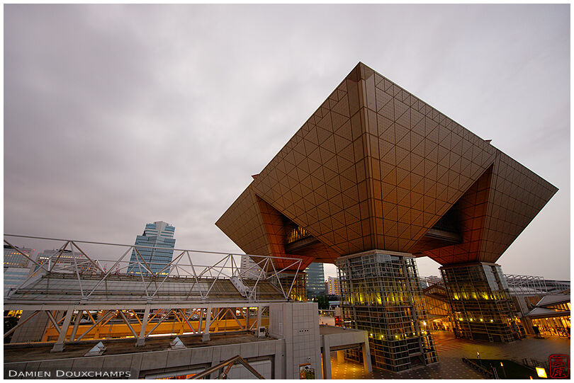 The central building to Tokyo Big Sight expo center, Japan