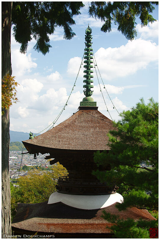 Pagoda overlooking Kyoto city (Jojakko-ji 常寂光寺)