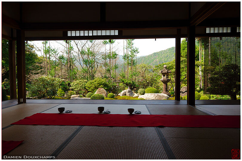 Main hall after tea time, Jikko-in (実光院)