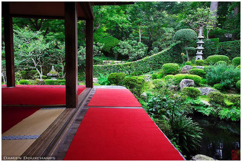 Zen garden with pond, Sanzen-in (三千院)
