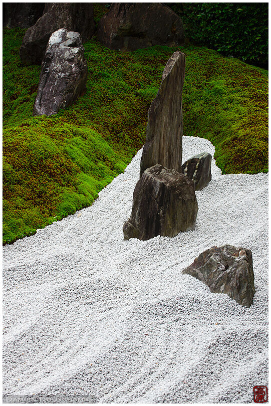 Moss and rocks: zen garden in Zuiho-in (瑞峯院)