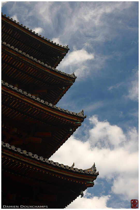 Pagoda roof lines, Ninna-ji (仁和寺)