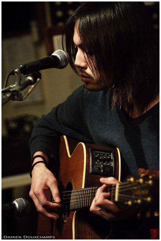 Acoustic guitar player Yoshimura Hiraku, Ibaraki, Japan