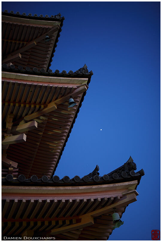Pagoda roofs at night (Kiyomizu-dera 清水寺)