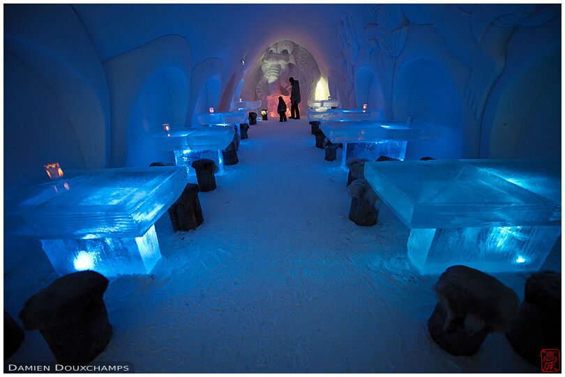 Restaurant room in Kemi's snow castle