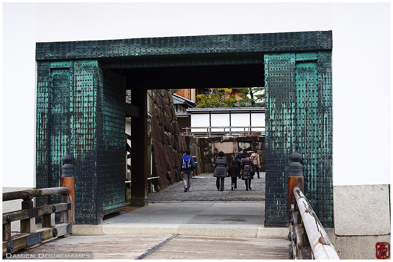 Fortified gate after bridge over second moat, Nijo-jo castle