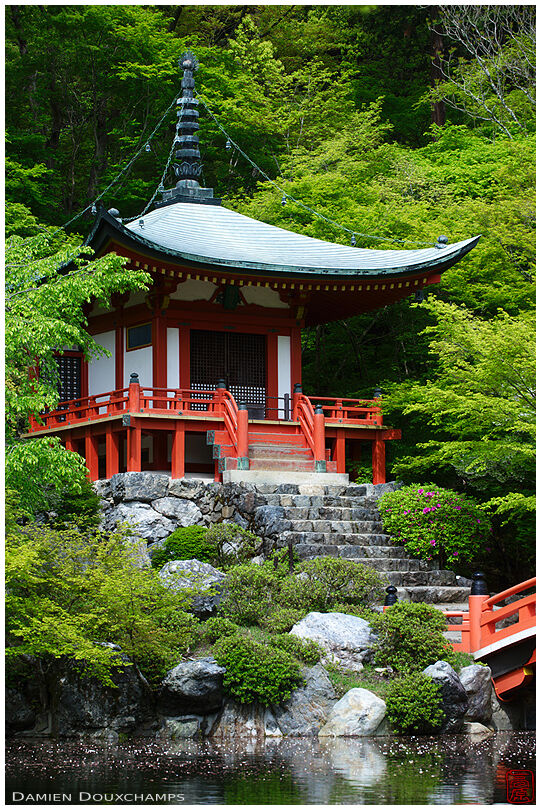 Bentendo hall in spring, Daigo-ji temple