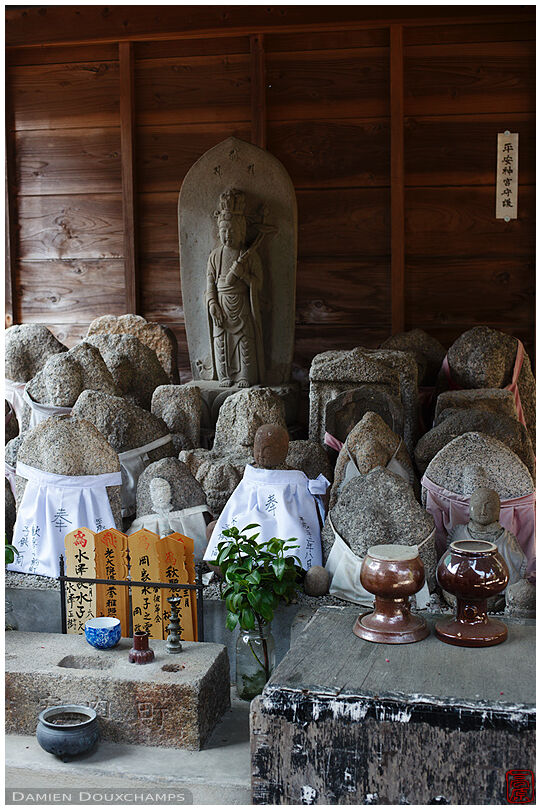 Small gathering of jizo statues, Komyo-ji temple