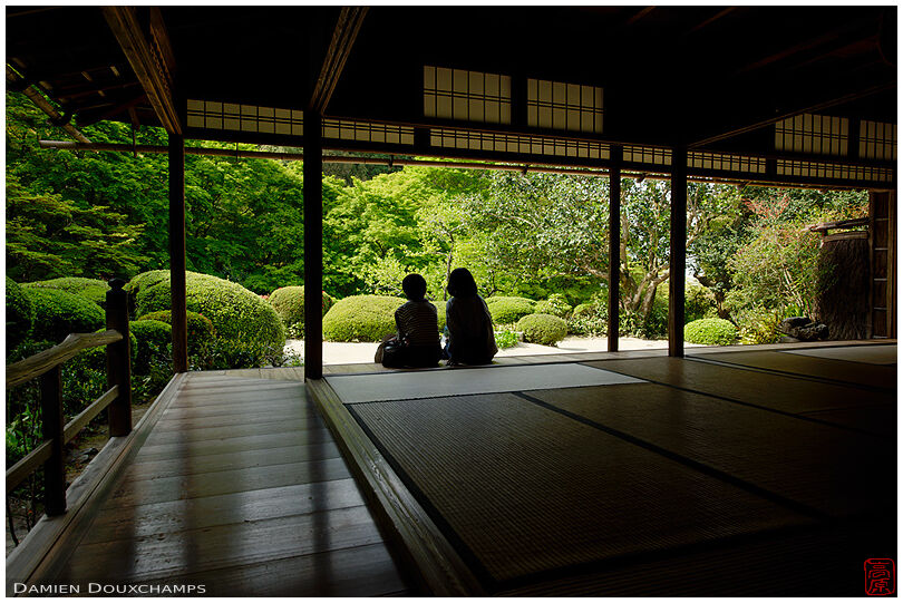 Taking a zen break in Shisen-do temple
