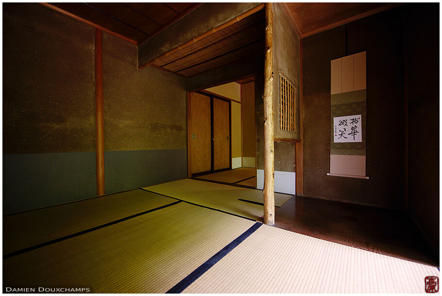 Traditional Japanese tea room, Ruriko-in temple