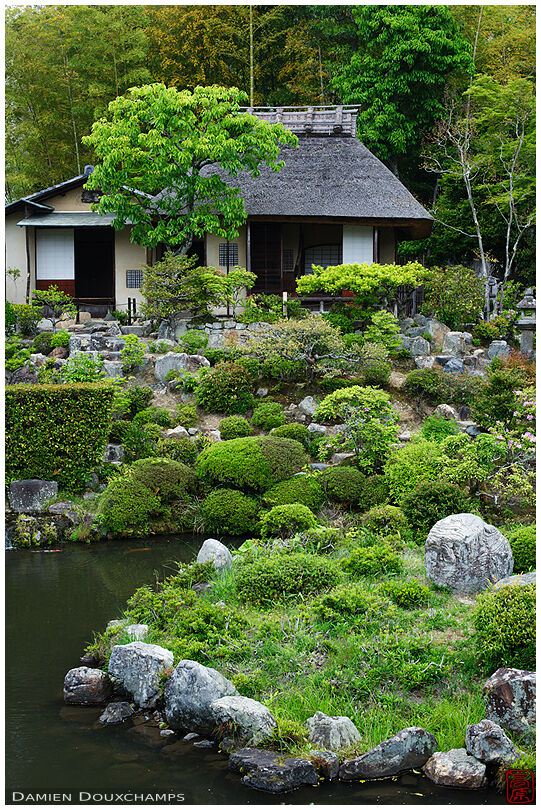 Toji-in temple rock garden and tea room