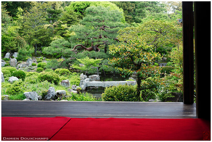 Toji-in temple zen garden from meditation hall