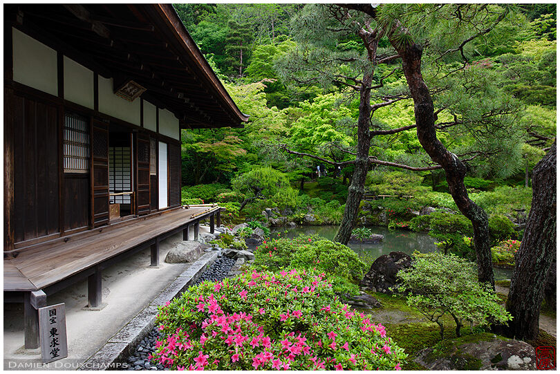 Temple hall and zen garden, Ginkaku-ji